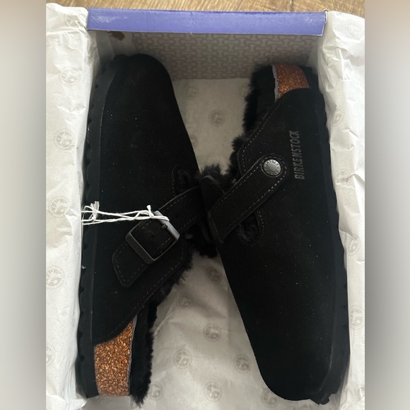 Birkenstock Boston shearling in black - Picture 2 of 6